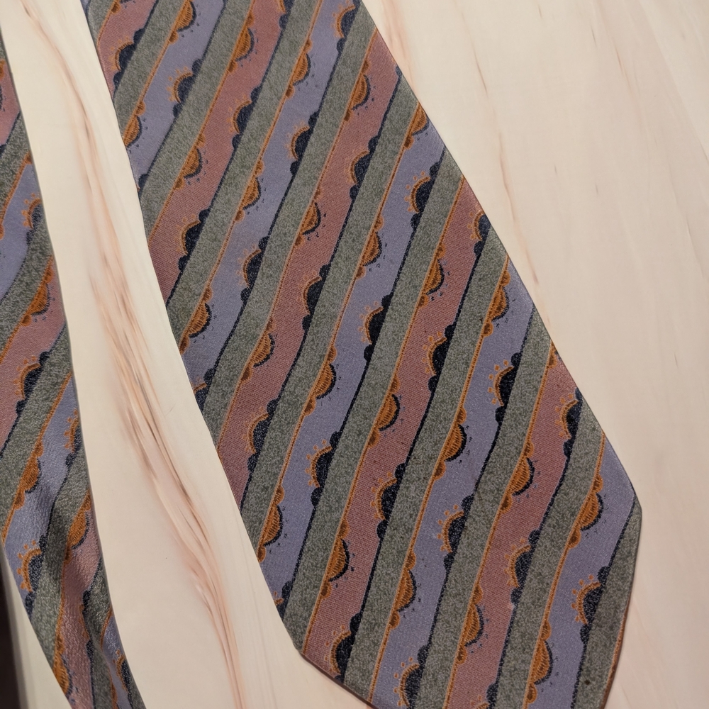 Striped Multicolor‎ Tie - Picture 4 of 8
